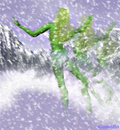 Angels in snow